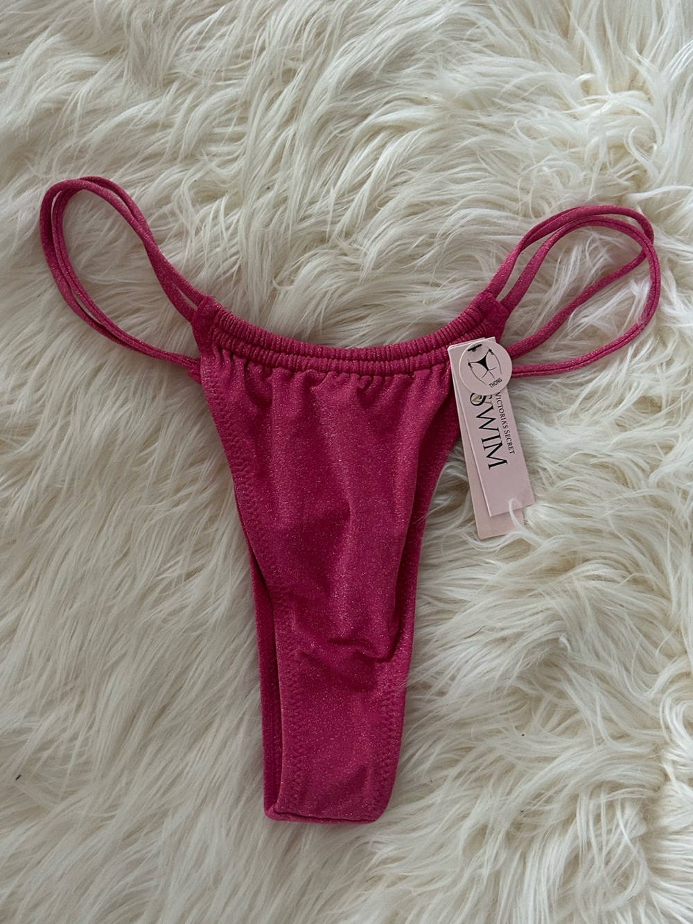 💕NWT💕 Victoria’s Secret Pink Thong Shimmer Bikini Bottom
